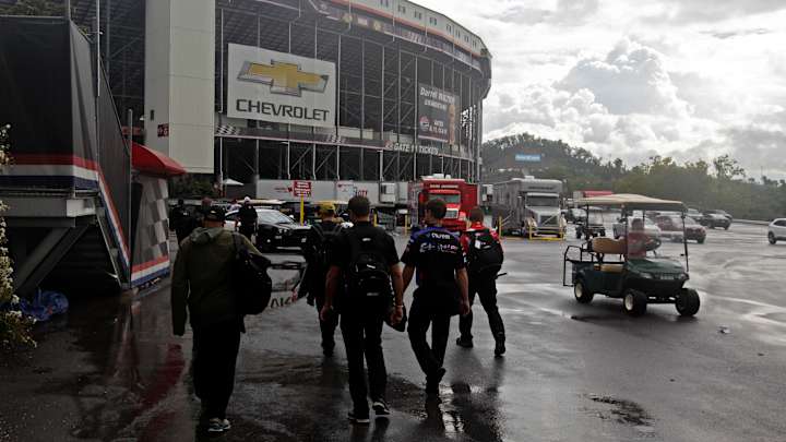 Kevin Harvick wins rain-delayed NASCAR race at Bristol