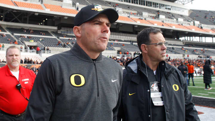 Mark Helfrich is still coach of the Ducks - for now