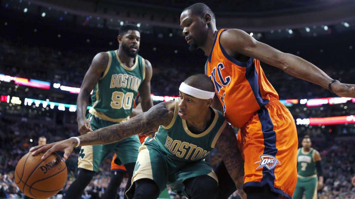 Celtics’ Isaiah Thomas recruiting Kevin Durant Celtics’ Isaiah Thomas recruiting Kevin Durant