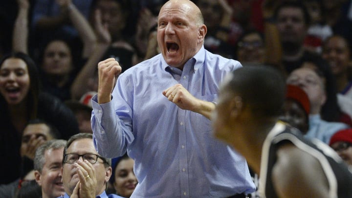 Watch: Conan O’Brien consoles Steve Ballmer after Thornton three-pointer Watch: Conan O’Brien consoles Steve Ballmer after Thornton three-pointer