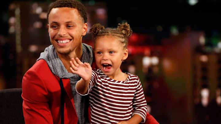 Watch: Riley Curry makes adorable entrance for Steph’s MVP speech