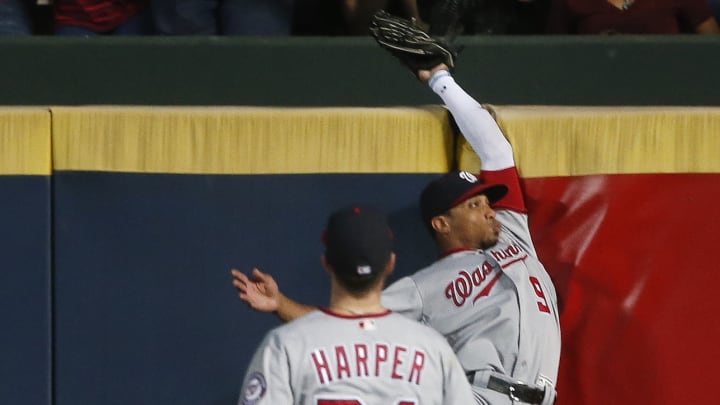Watch: Nationals’ Ben Revere makes leaping catch at the wall
