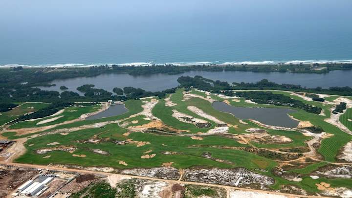 Olympic golf test event takes place in Rio de Janeiro