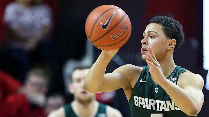 Watch: Bryn Forbes sets Big Ten record for threes in a game