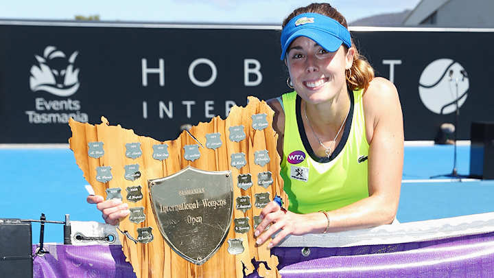 Alize Cornet beats Eugenie Bouchard in final to win Hobart International