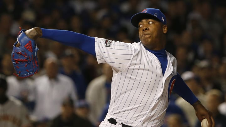 Column: 100-mph pitches give Chapman little time to reflect