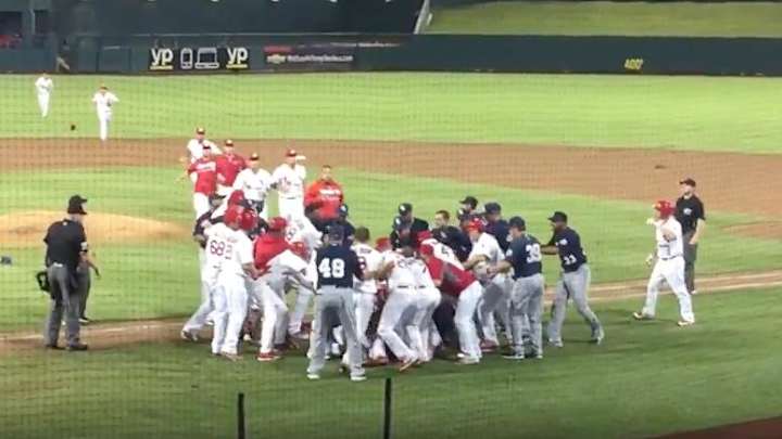 Benches and bullpens clear in chaotic Triple A brawl