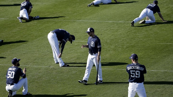 Crank it up: Padres' first workout features tunes, optimism Crank it up: Padres' first workout features tunes, optimism