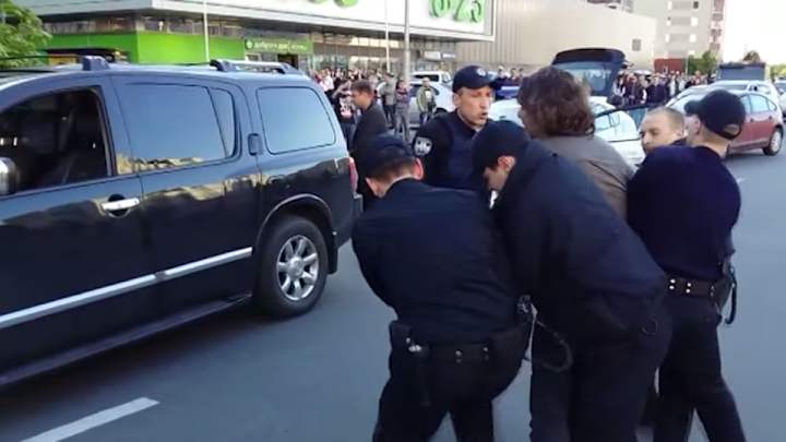 Olympic champion Vyacheslav Oliynyk fought police officers
