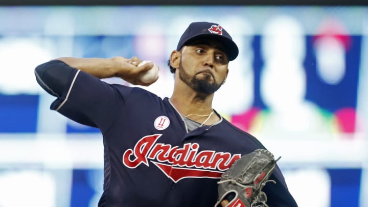 Indians' Salazar to miss next start with sore forearm Indians' Salazar to miss next start with sore forearm