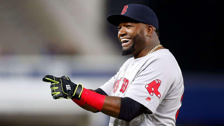 Red Sox cut David Ortiz image into Fenway Park outfield for final homestand