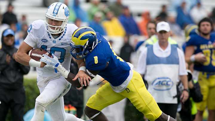 Trubisky working through spring to seize job as UNC's top QB