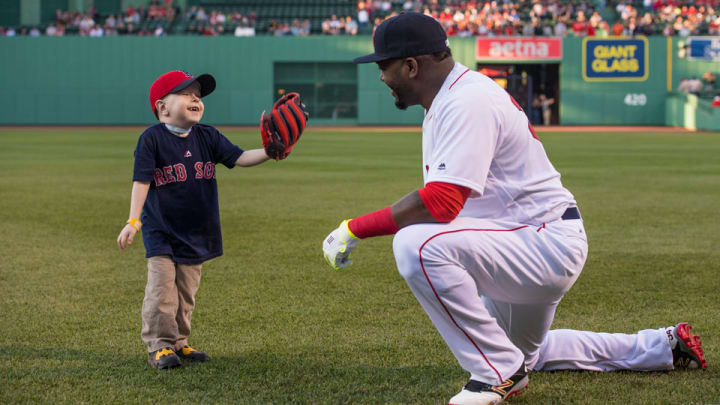 Watch: Fan with heart condition meets David Ortiz, throws first pitch