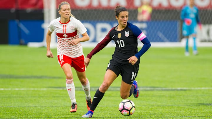 Watch: Carli Lloyd scores on a screamer in USA's rout of Switzerland