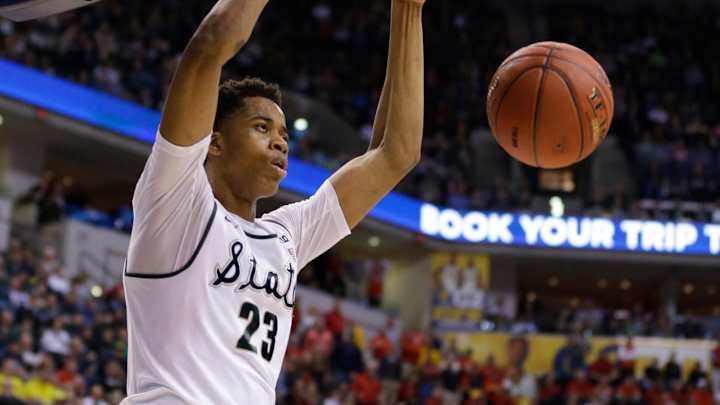 Deyonta Davis has shot to shine for 2nd-seeded Spartans
