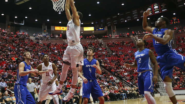 Shephard has SDSU's 1st triple-double in 79-55 NIT win