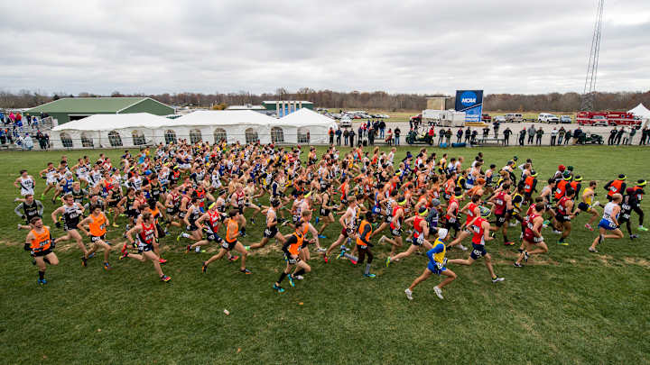 Photo: Cross-country runner falls, spiked, finishes NCAA championship race bloodied