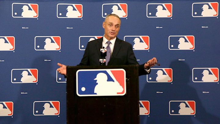 Rob Manfred rules out use of DH in NL for ‘foreseeable future’