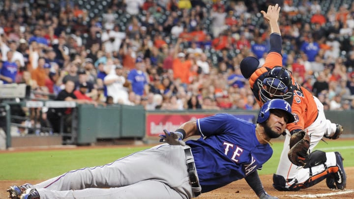 Lewis, Fielder lead Texas Rangers over Astros 2-1