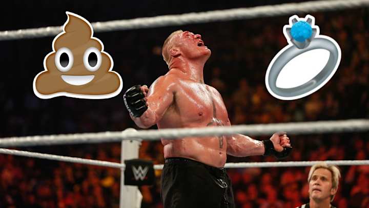 Brock Lesnar played a very gross joke on his wife