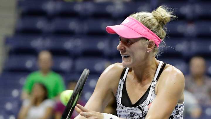 Keys outlasts fellow American Riske in late night at US Open