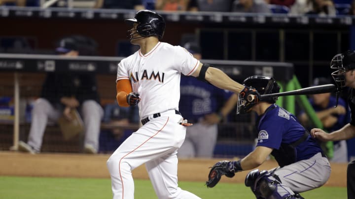 Marlins' Giancarlo Stanton aims for a fashion home run