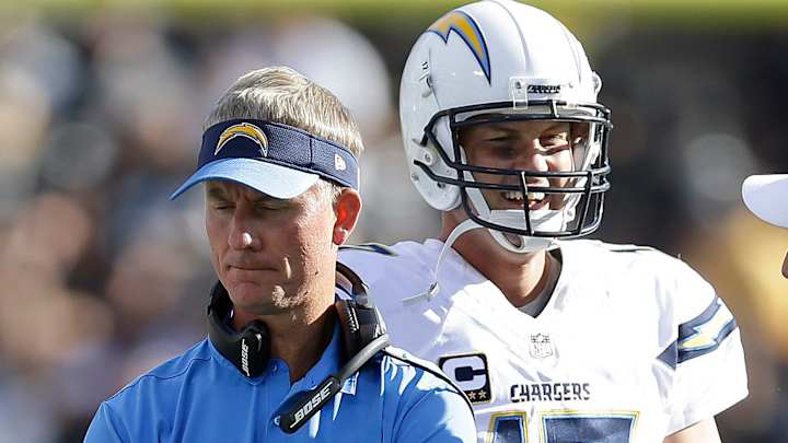 Chargers' McCoy says his focus is on Broncos, not job status