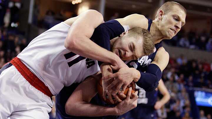 Watch: Nate Austin’s last-second block seals BYU’s upset of Gonzaga Watch: Nate Austin’s last-second block seals BYU’s upset of Gonzaga