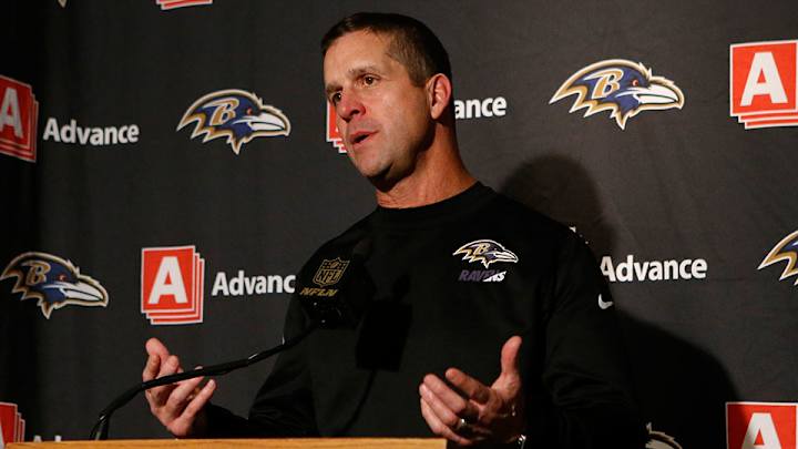 John Harbaugh informs Ravens players of CBA violations during OTAs