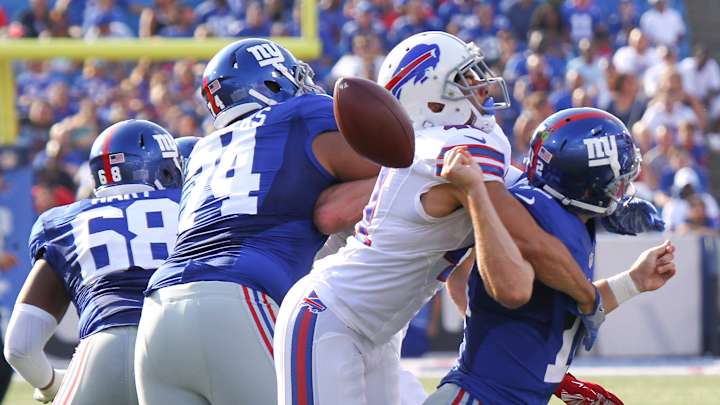 Bills overcome pregame distractions to beat Giants 21-0 Bills overcome pregame distractions to beat Giants 21-0