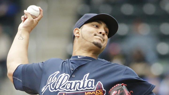 Braves trade Chacin to Angels for minor leaguer McCreery