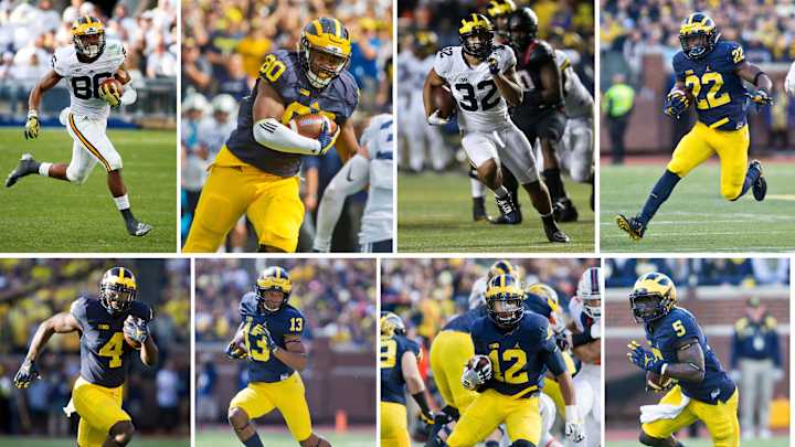 No. 2 Michigan has versatile ground game with balanced backs