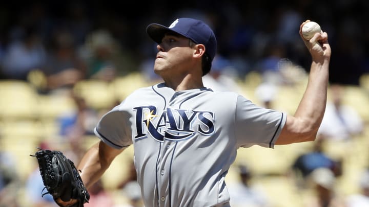 Moore pitches Rays to their 1st win at Dodger Stadium, 3-1