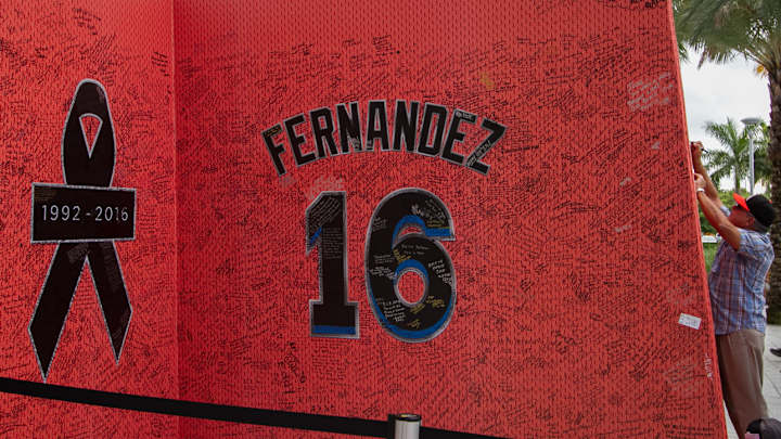 Miami to honor Jose Fernandez with helmet decal