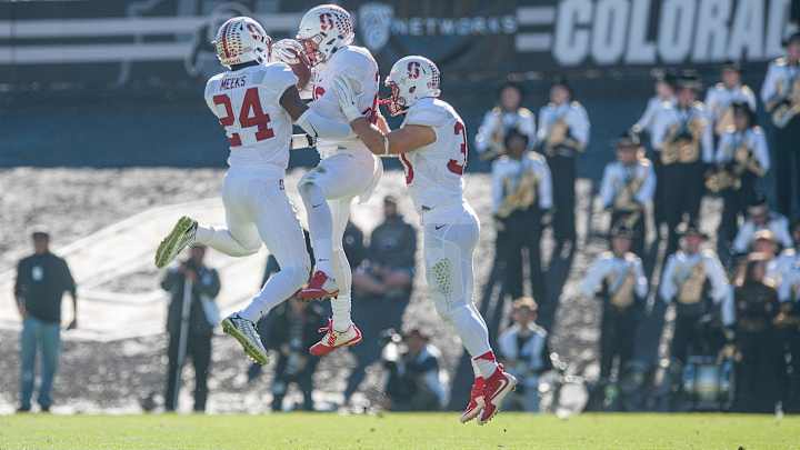 Watch: Stanford’s Meeks returns 66-yard pick-six vs. Iowa in Rose Bowl Watch: Stanford’s Meeks returns 66-yard pick-six vs. Iowa in Rose Bowl