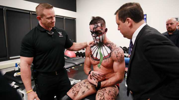 Finn Balor injured right shoulder during SummerSlam match against Seth Rollins