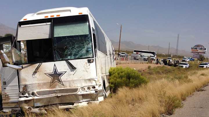 Four dead in crash involving Dallas Cowboys bus Four dead in crash involving Dallas Cowboys bus