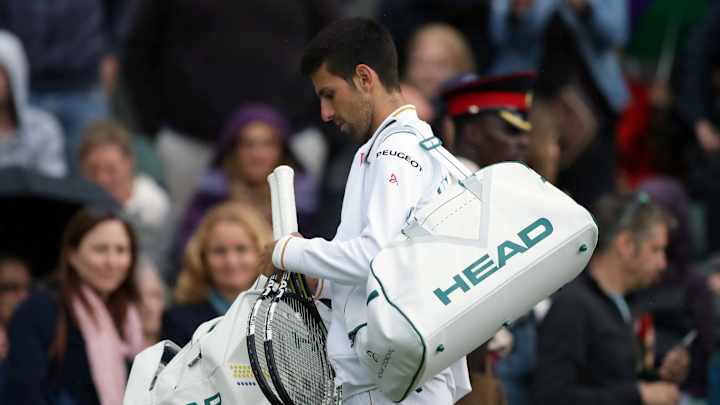 Trailing by 2 sets, Djokovic back on court at Wimbledon