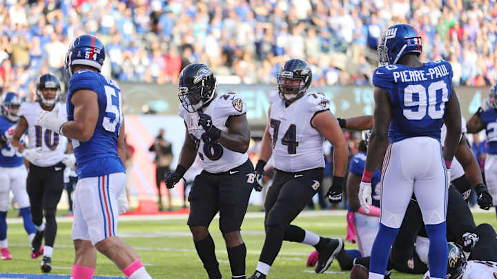 Giants and Ravens have wacky, penalty-filled finish Giants and Ravens have wacky, penalty-filled finish