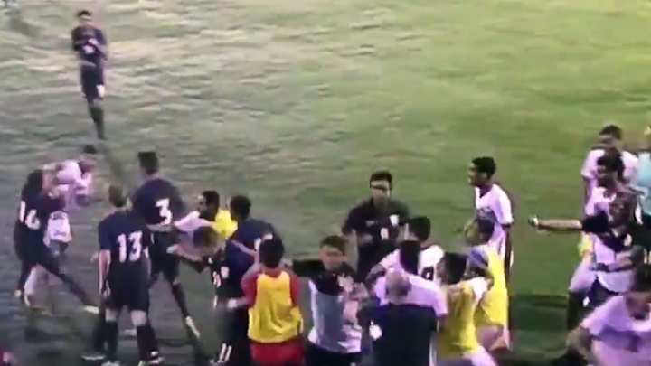 Watch: Brawl breaks out at end of USA U-19 match vs. Bahrain Watch: Brawl breaks out at end of USA U-19 match vs. Bahrain