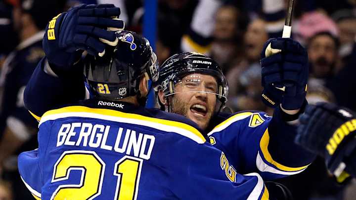 Blues hope physical play wears down Blackhawks