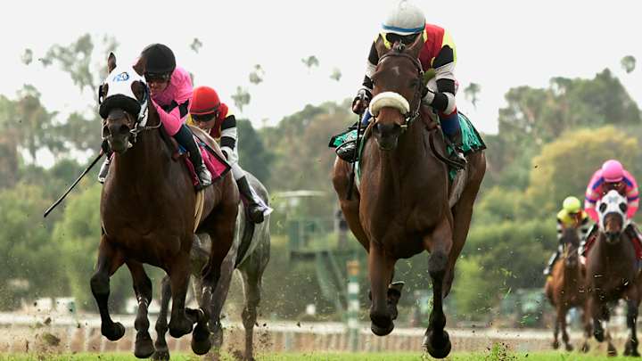 Dressed in Hermes wins Pasadena Stakes at Santa Anita