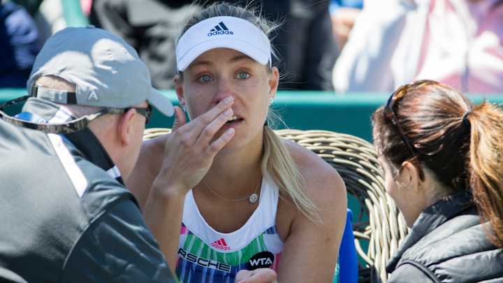 No. 2 Kerber retires at Volvo Car Open due to illness