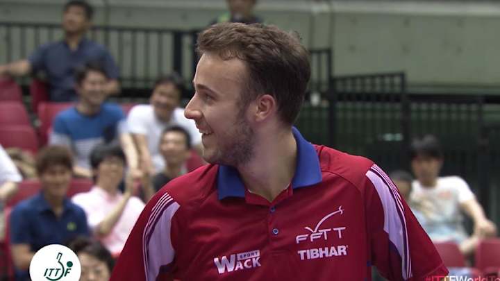 This insane table tennis shot left both players flabbergasted