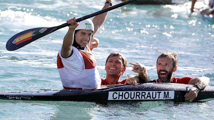 Spaniard finally wins women's kayak gold, on 3rd attempt