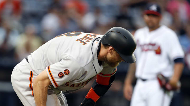 Giants OF Pence likely out 8 weeks with hamstring surgery