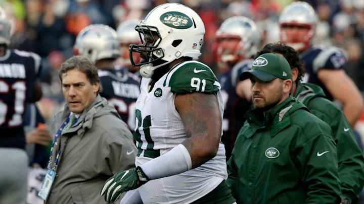 Sheldon Richardson takes shot at Brandon Marshall after Jets' blowout loss to Patriots