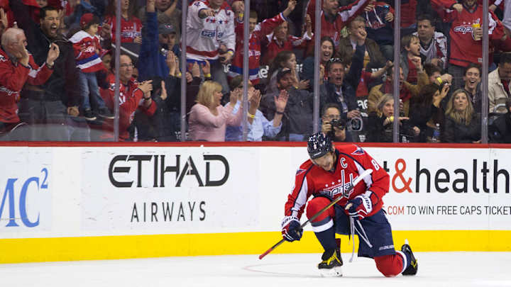 Alex Ovechkin becomes 10th player with eight 40-goal seasons