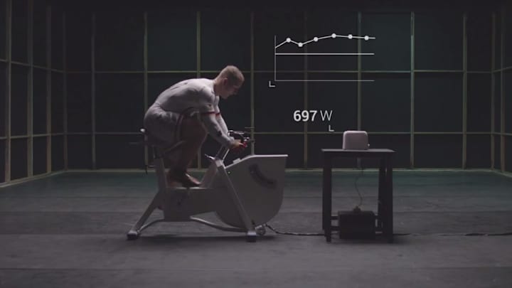 Watch an Olympic cyclist show how much power it takes to toast bread