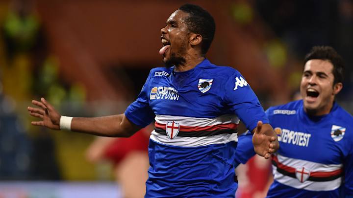 Eto'o scores first goal since return to Italy as Sampdoria beats Cagliari